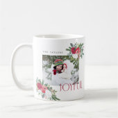 Mug Gras Joyful Florals Photo Holiday Card (Gauche)