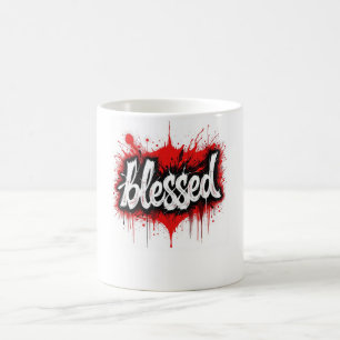 Mug Gras noir & rouge "béni"