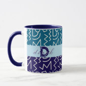 Mug Gras Tribal Ethnic Print Personnalisé (Gauche)