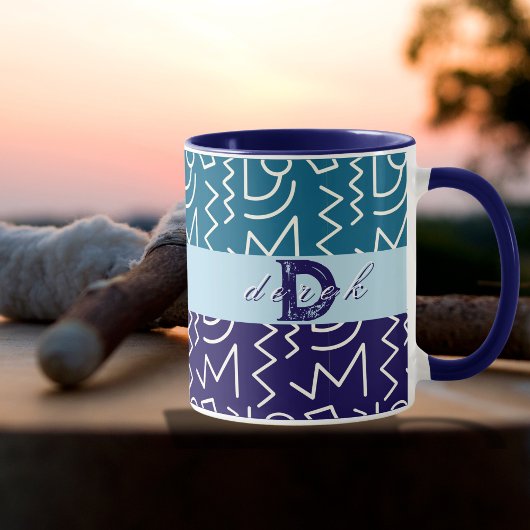Mug Gras Tribal Ethnic Print Personnalisé