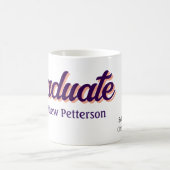 Mug Gras type simple noir classe moderne graduation (Centre)