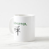 Mug Grasshopper avec le symbole "Zen" (Devant gauche)