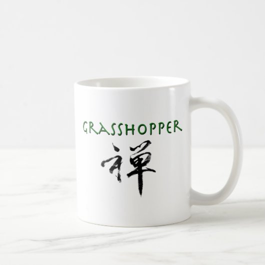 Mug Grasshopper avec le symbole "Zen" (Droite)