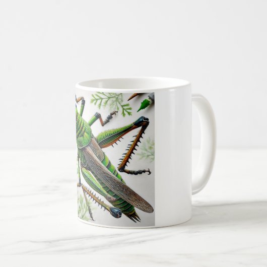 Mug Grasshopper in natural environment 251024IREF222 - (Devant droit)