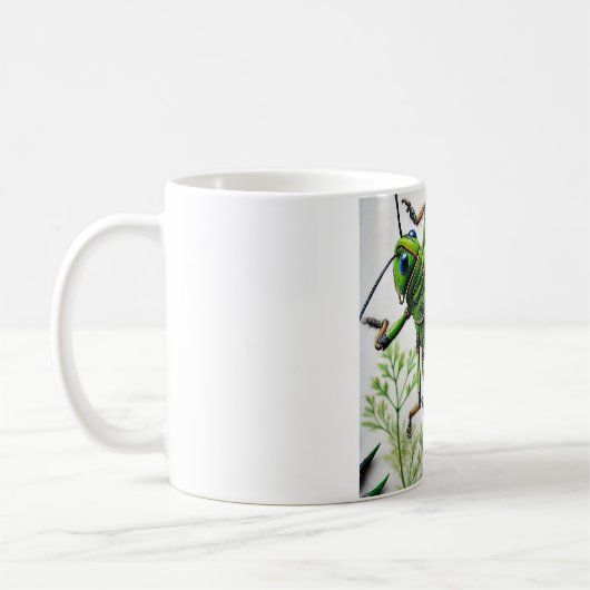 Mug Grasshopper in natural environment 251024IREF222 - (Gauche)