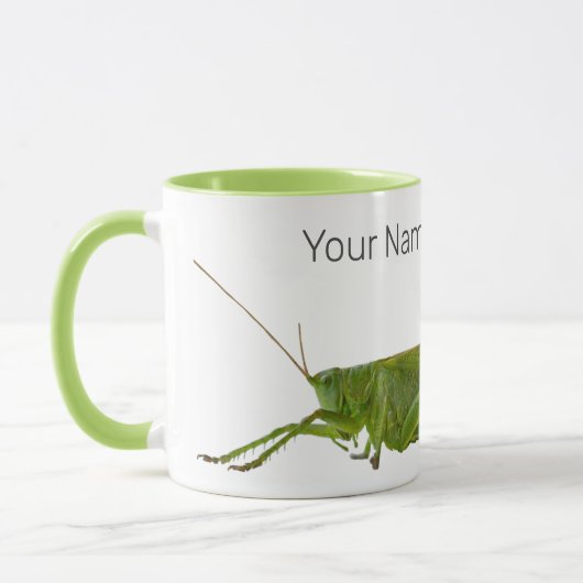 Mug Grasshopper ou Hayhorse Retro Insect animal cadeau (Gauche)