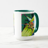 Mug Grasshopper Painting - Gift for Insect Lovers (Devant droit)