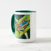 Mug Grasshopper Painting - Gift for Insect Lovers (Devant gauche)