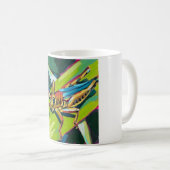 Mug Grasshopper Painting - Gift for Insect Lovers (Devant droit)