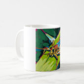 Mug Grasshopper Painting - Gift for Insect Lovers (Devant gauche)