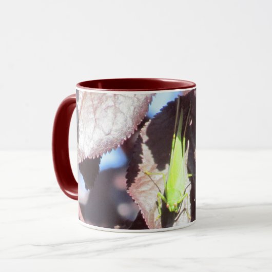 Mug - Grasshopper vert en Feuille (Devant gauche)