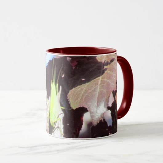 Mug - Grasshopper vert en Feuille (Devant droit)