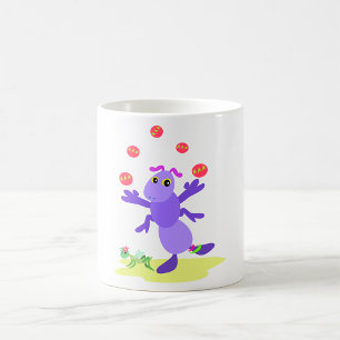 Mug Grasshopper violet Jongler amusant Créature