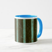 Mug Grate d'air turquoise contemporaine (Devant droit)