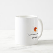 Mug Grateful for My Team Personalized Thanksgiving (Devant droit)