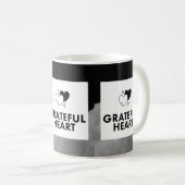 Mug Grateful Heart. Coffee Mug. (Devant droit)