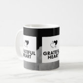 Mug Grateful Heart. Coffee Mug. (Devant gauche)