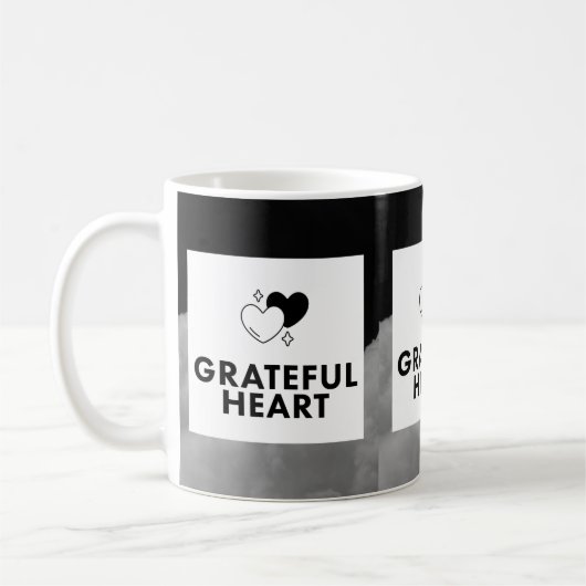 Mug Grateful Heart. Coffee Mug. (Gauche)