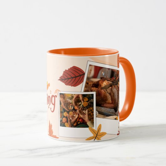 Mug Grateful Hearts Thanksgiving (Devant droit)