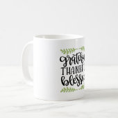 Mug Grateful thankful blessed (Devant gauche)