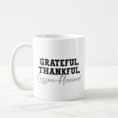 Mug Grateful Thankful Leçon planifiée - Enseignant amu (Gauche)