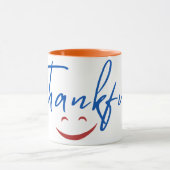 Mug Grateful Vibes : Thankful and Smiling Cup (Centre)