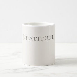 Mug Gratitude – Conception de typographie minimale