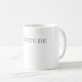 Mug Gratitude – Conception de typographie minimali (Devant droit)