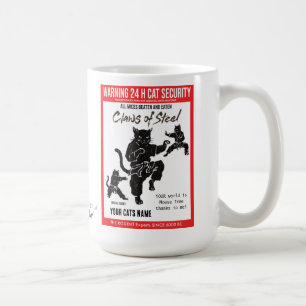 Mug Gratitude de la sécurité féline aux griffes d'acie