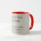 Mug Gratitude demeure : Affirmation Zen Inspirante (Devant droit)