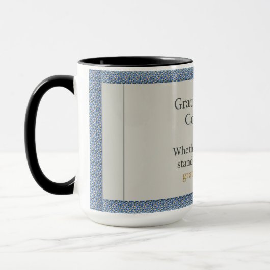 Mug Gratitude demeure : Belle journée, meilleure nuit (Gauche)