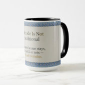 Mug Gratitude demeure : Belle journée, meilleure nuit (Devant droit)