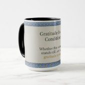 Mug Gratitude demeure : Belle journée, meilleure nuit (Devant gauche)