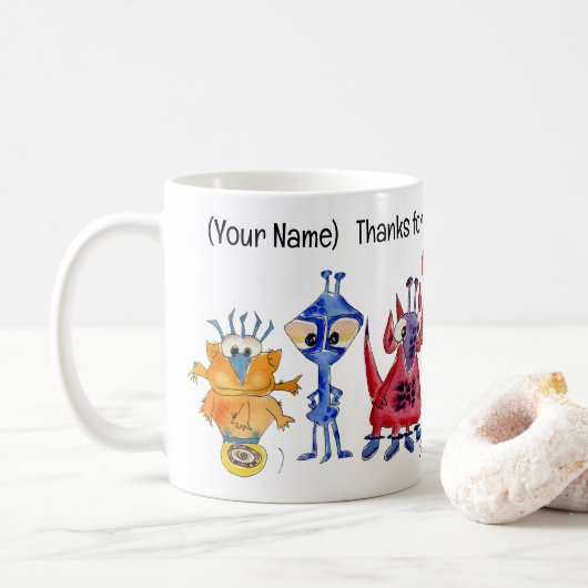 Mug Gratitude Galactique - (Avec donut)
