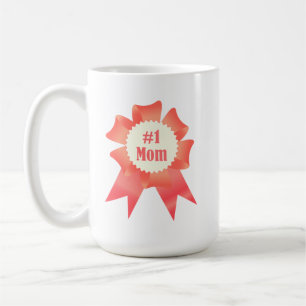 Mug Gratitude Numéro Une maman lauréat du prix ruban