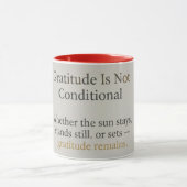 Mug Gratitude Remains: Inspirational Affirmation Zen (Centre)