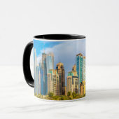 Mug gratte-ciel moderne de Dubaï Corniche (Devant gauche)