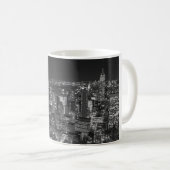 Mug Gratte-ciel noirs et blancs de New York (Devant droit)
