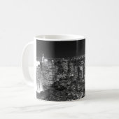 Mug Gratte-ciel noirs et blancs de New York (Devant gauche)
