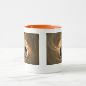 Mug Gratuit et Gratuit Texte Fractal Coeur Design (Centre)