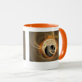 Mug Gratuit et Gratuit Texte Fractal Coeur Design (Devant droit)