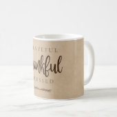 Mug Gratuit Merci béni Brown (Devant droit)