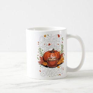 Mug Gratuit Merci Bienheureux Café Citrouille Chute qu