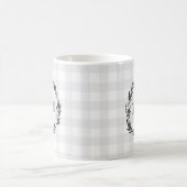 Mug Gratuit Motif de chèque gris de couronne (Centre)