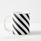 Mug Gravé (noir et blanc) | Diagonal) Toute taille per (Gauche)