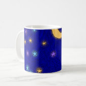 Mug gravé vintage Lune et Étoiles (Devant gauche)