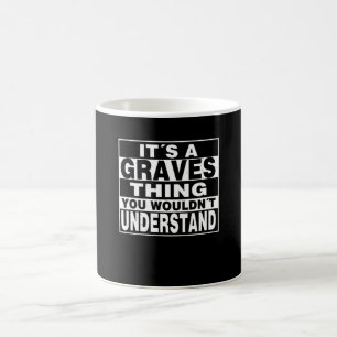 Mug GRAVES Nom de famille Cadeau personnalisé