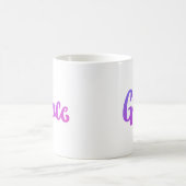 Mug Gravité de dégradé violet et rose (Centre)