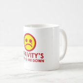 Mug Gravité me réduisant ! (Devant droit)