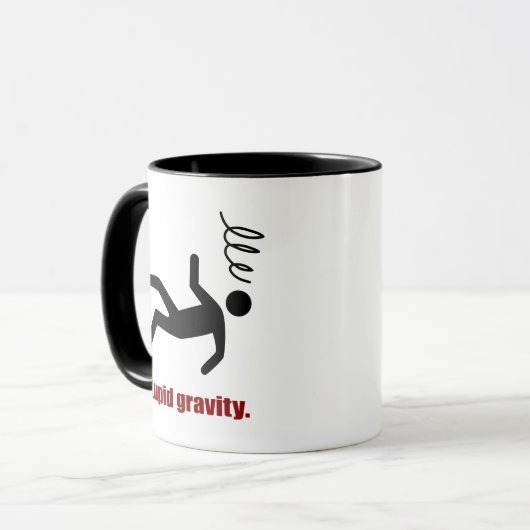 Mug Gravité Stupide - Daredevil Stuntman drôle (Devant gauche)